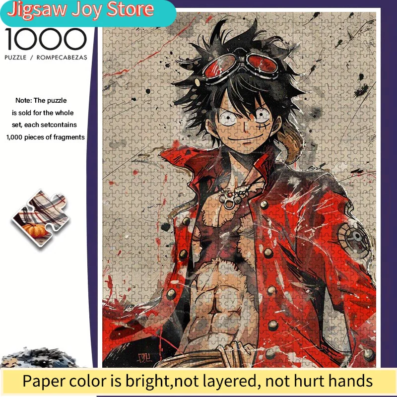 s of Cartoon Anime "1pc" Luffy Puzzle, Suitable for Adults, Colorful, Rugged Frameless Design, Entry-Level Challenge for Enthu
s of Cartoon Anime "1pc" Luffy Puzzle, Suitable for Adults, Colorful, Rugged Frameless Design, Entry-Level Challenge for Enthu