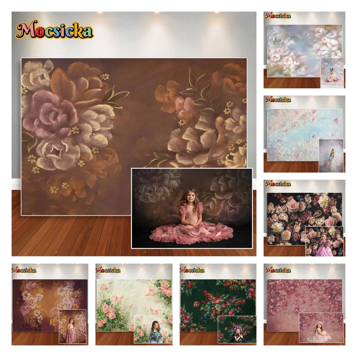 Abstract Vintage Floral Backdrop for Photography Watercolor Oil Painting Flower Texture Baby Adult Pet Portrait Background
Abstract Vintage Floral Backdrop for Photography Watercolor Oil Painting Flower Texture Baby Adult Pet Portrait Background