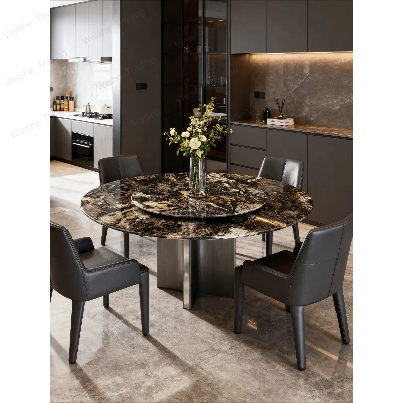 Bright Galaxy Luxury Stone Dining Table Round Table Natural Marble Household High-end Dining Table
Bright Galaxy Luxury Stone Dining Table Round Table Natural Marble Household High-end Dining Table