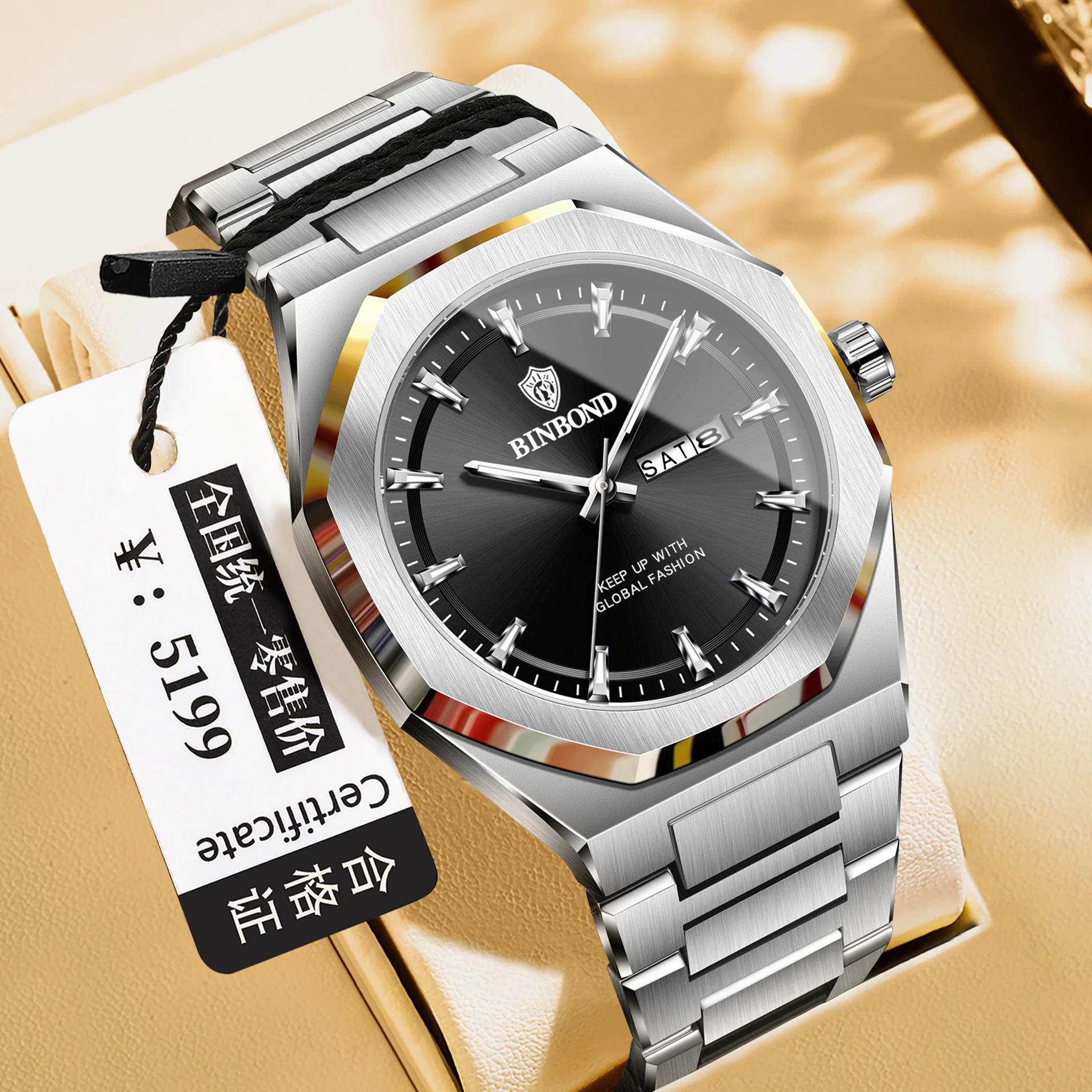 Men's Watch Business Fashion Dual Calendar Night Light Waterproof Steel Wristband Quartz Watch Trendy Casual Male Watch Clock
Men's Watch Business Fashion Dual Calendar Night Light Waterproof Steel Wristband Quartz Watch Trendy Casual Male Watch Clock