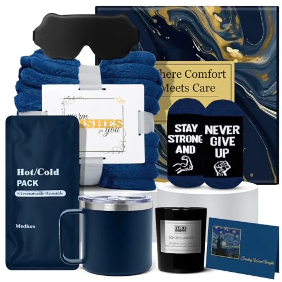 Get Well Soon Gift Basket Men Care Package for Men Get Well Soon Gifts for Man with Hot Cold Pack After Surgery Cancer Gifts Sy
Get Well Soon Gift Basket Men Care Package for Men Get Well Soon Gifts for Man with Hot Cold Pack After Surgery Cancer Gifts Sy