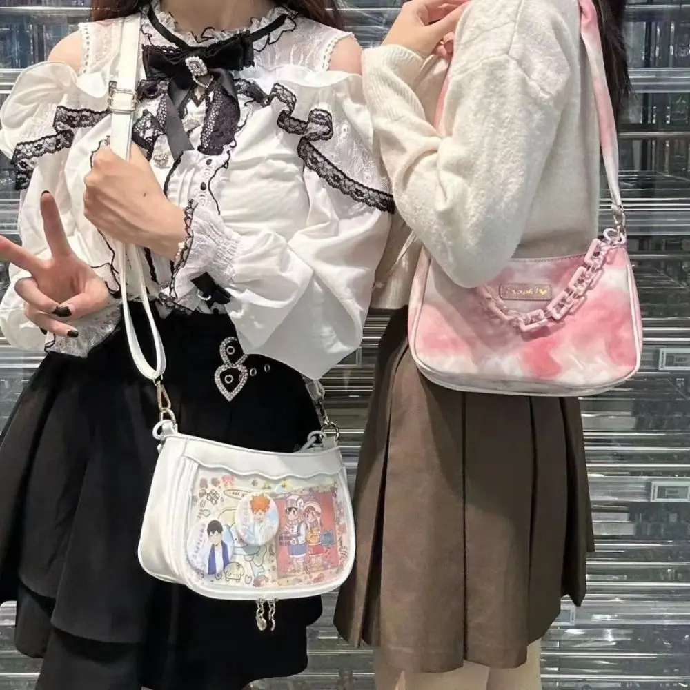 Ink Painting Style Girls Ita-bag Transparent Window PU Lolita Shoulder Bag DIY Display Women Messenger Bag
Ink Painting Style Girls Ita-bag Transparent Window PU Lolita Shoulder Bag DIY Display Women Messenger Bag