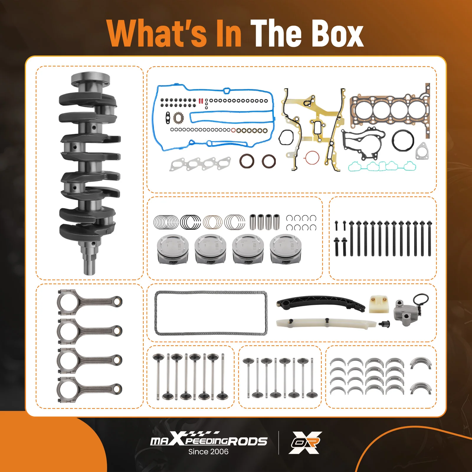 1.4L Engine Rebuild Kit For Chevrolet Cruze Sonic Trax Buick Encore 55574335
1.4L Engine Rebuild Kit For Chevrolet Cruze Sonic Trax Buick Encore 55574335