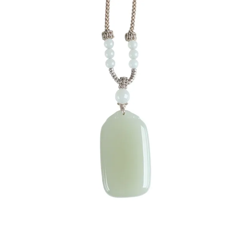 Natural Hetian Jade Wushai Pendant Braided Rope Necklace for Women 2026 Minimalist Clavicle Chain Gifts
Natural Hetian Jade Wushai Pendant Braided Rope Necklace for Women 2026 Minimalist Clavicle Chain Gifts