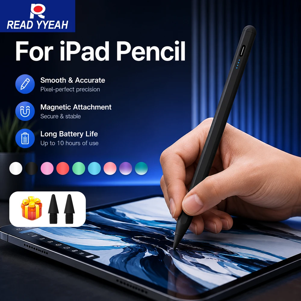 For iPad 2018-2026 Stylus Pen Fast Charge Palm Rejection No Bluetooth for iPad 8/9/10/11th Gen Pro 11/12.9/13 Air 4/5/6 Mini 6/7
For iPad 2018-2026 Stylus Pen Fast Charge Palm Rejection No Bluetooth for iPad 8/9/10/11th Gen Pro 11/12.9/13 Air 4/5/6 Mini 6/7