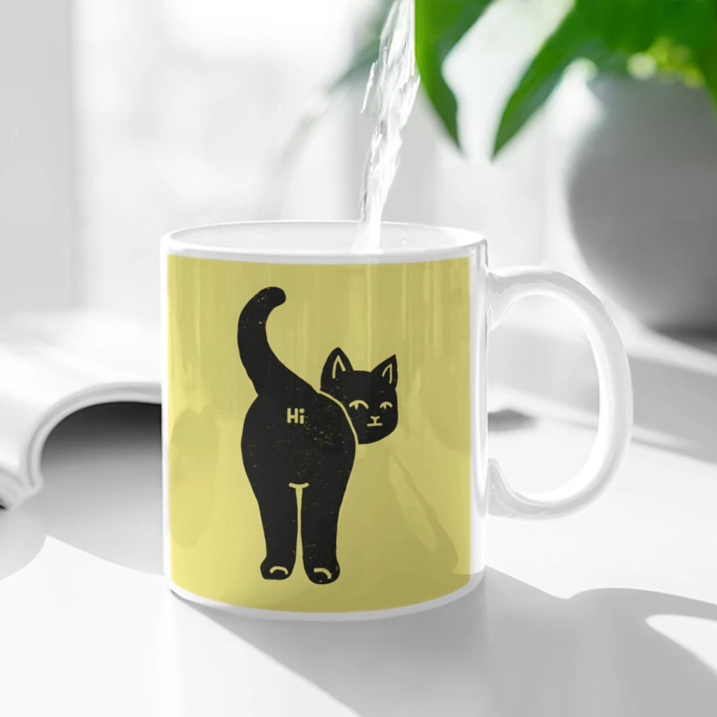 Hello Cat Butt Minimalist Black by Tobe Fonseca Ceramic Cup Coffee Oatmeal Breakfast Cup Creative Personality Mug
Hello Cat Butt Minimalist Black by Tobe Fonseca Ceramic Cup Coffee Oatmeal Breakfast Cup Creative Personality Mug