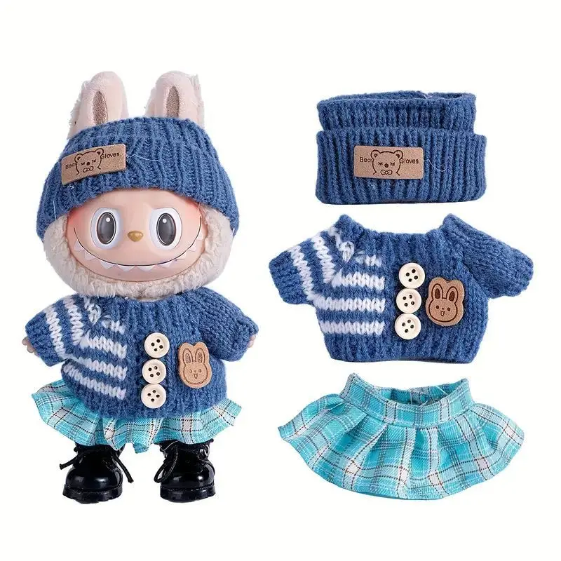 Cute Clothes for 17cm LBB Pendant Plush Cotton Toys DIY Dress Up Clothing Dolls Skirt T-shirt Set Animal Overalls Birthday Gift
Cute Clothes for 17cm LBB Pendant Plush Cotton Toys DIY Dress Up Clothing Dolls Skirt T-shirt Set Animal Overalls Birthday Gift