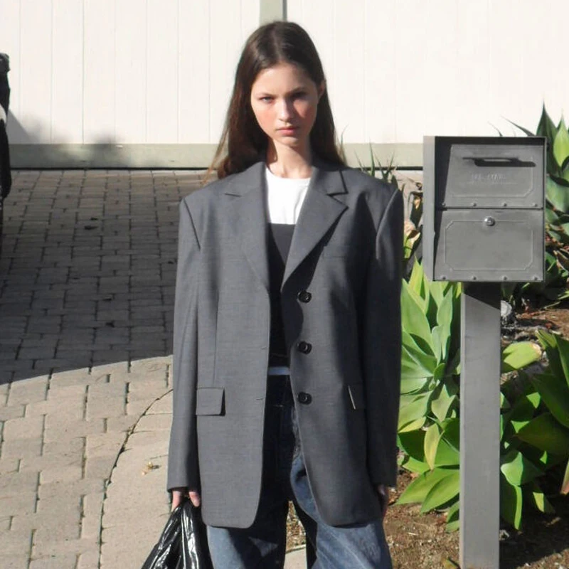 Повседневный женский костюм Jaet 202, весенний новый дизайн, свободный крой, длинный све, шерстяной, однотонный
Повседневный женский костюм Jaet 202, весенний новый дизайн, свободный крой, длинный све, шерстяной, однотонный