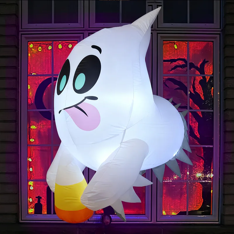 Halloween Inflatable Ghost Decor with LED Lights - Cartoon-Style Hanging Airblown, Outdoor & Window Party Venue Decoration
Halloween Inflatable Ghost Decor with LED Lights - Cartoon-Style Hanging Airblown, Outdoor & Window Party Venue Decoration