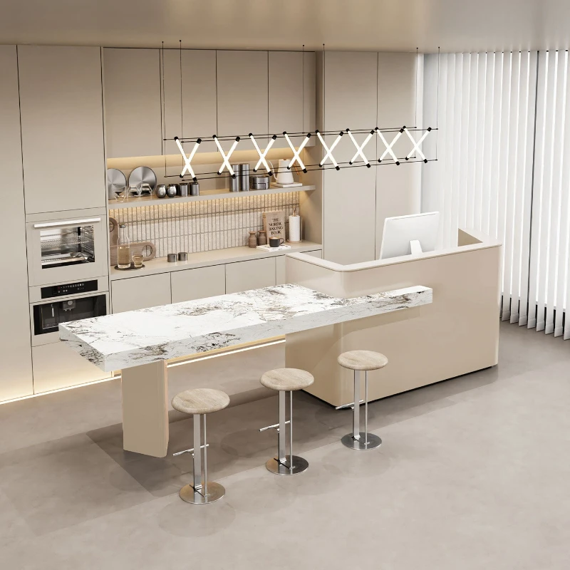 Simple commercial reception desk shop operation company water bar luxury high-end empfangs theke kosmetik industrial furniture
Simple commercial reception desk shop operation company water bar luxury high-end empfangs theke kosmetik industrial furniture