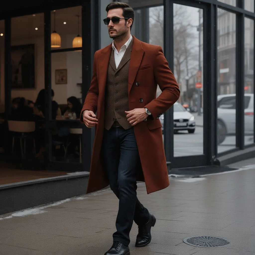 Мужское премиальное шерстяное пальто средней длины, двубортное, утепленное, на толстой подкладке, для зимы
Мужское премиальное шерстяное пальто средней длины, двубортное, утепленное, на толстой подкладке, для зимы