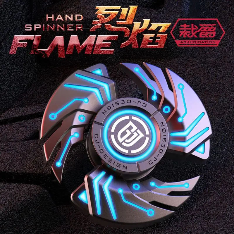 New Luminous Zinc Alloy Light Up Fingertip Spinner Metal Portable Hand Gadget Smooth Rotation Stress Relief Fidget Toy
New Luminous Zinc Alloy Light Up Fingertip Spinner Metal Portable Hand Gadget Smooth Rotation Stress Relief Fidget Toy