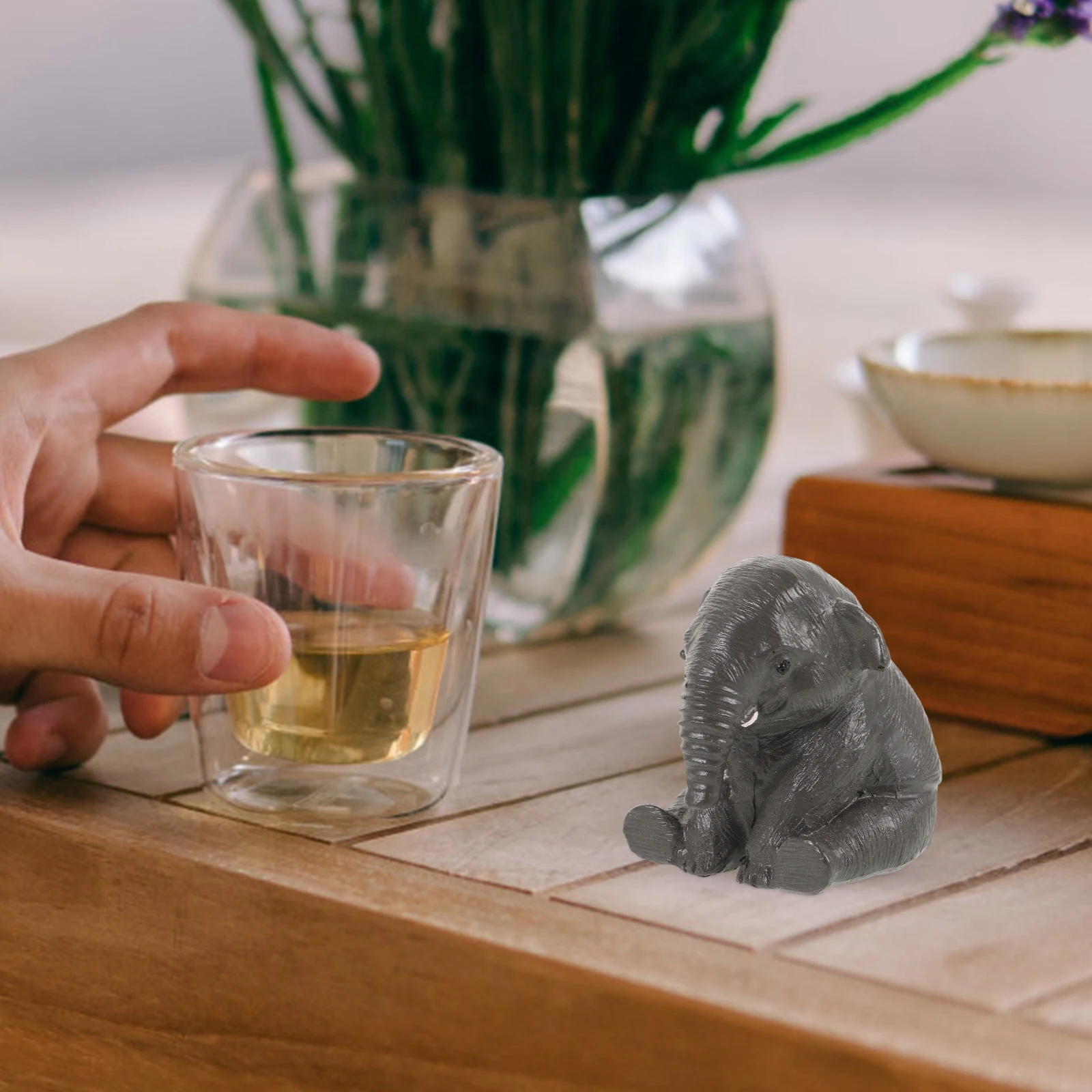 2 Pcs Miniature Elephant Statue Resin Figurines Light Grey Mini Animal Decor DIY Garden House Accessories
2 Pcs Miniature Elephant Statue Resin Figurines Light Grey Mini Animal Decor DIY Garden House Accessories