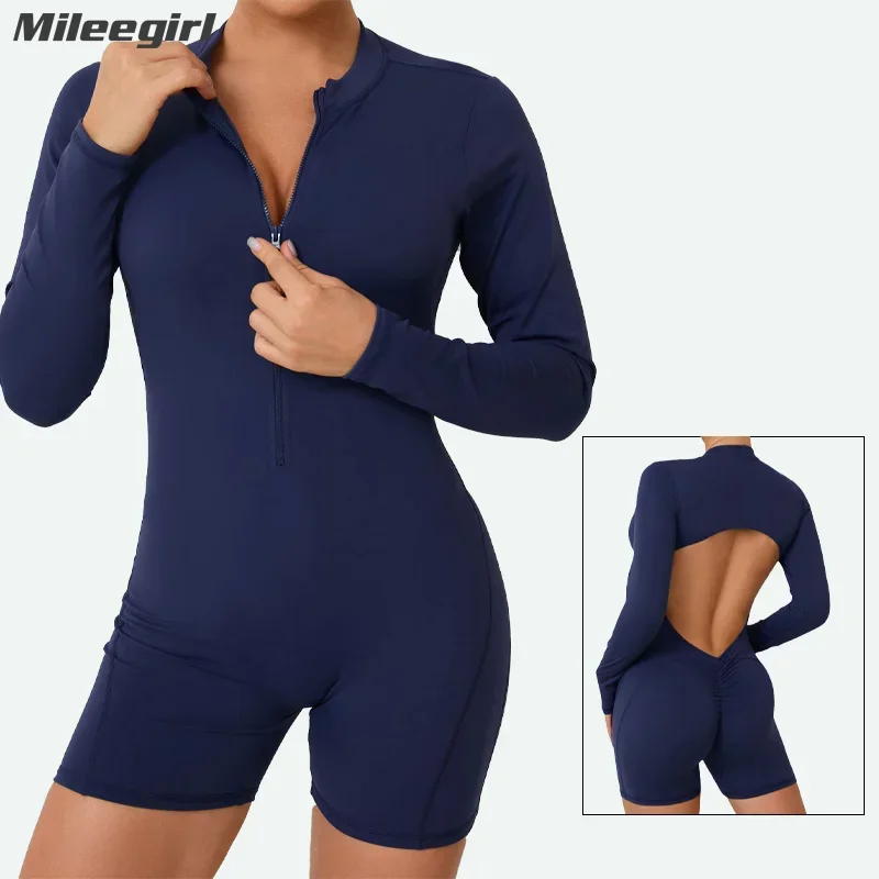 Mileegirl Zip Yoga Set Beauty Back Women Sports Jumpsuit V Back Shorts Gym Fitness Tracksuit Workout Running Bodysuit Romper
Mileegirl Zip Yoga Set Beauty Back Women Sports Jumpsuit V Back Shorts Gym Fitness Tracksuit Workout Running Bodysuit Romper