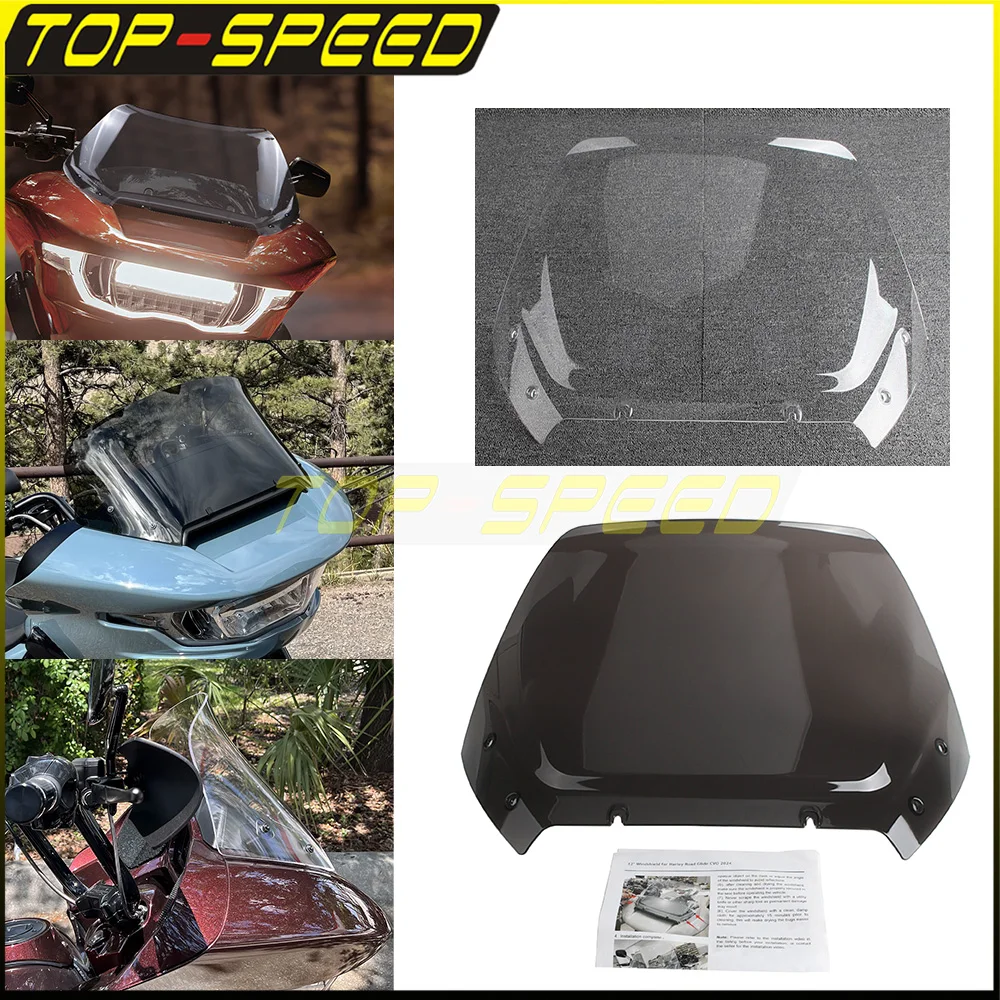 For Harley Road Glide FLTRX 2024 Motorcycle Parts Polycarbonate 12.9/16 inch Fairing Wind Shield Windscreen Air Deflector Plate
For Harley Road Glide FLTRX 2024 Motorcycle Parts Polycarbonate 12.9/16 inch Fairing Wind Shield Windscreen Air Deflector Plate