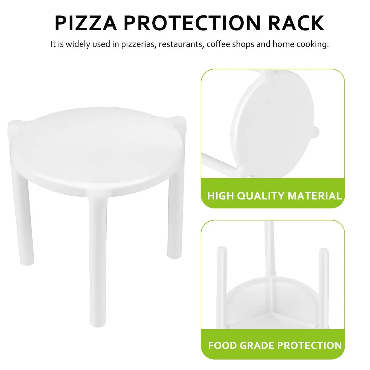 100 Pcs Pizza Tripod Stand Display Tables Supports Save Cheese Toppings Stackable Reinforces Strength Protect Boxes
100 Pcs Pizza Tripod Stand Display Tables Supports Save Cheese Toppings Stackable Reinforces Strength Protect Boxes