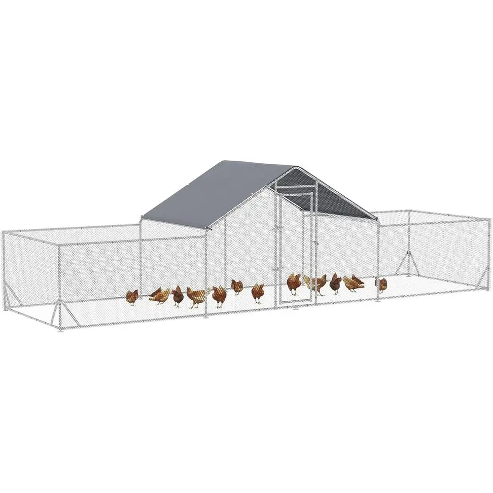Spiral Chicken Coop with Waterproof & UV-Resistant Cover, Large Metal Cage for Outdoor Use, 23' x 6.6' x 6.4'
Spiral Chicken Coop with Waterproof & UV-Resistant Cover, Large Metal Cage for Outdoor Use, 23' x 6.6' x 6.4'