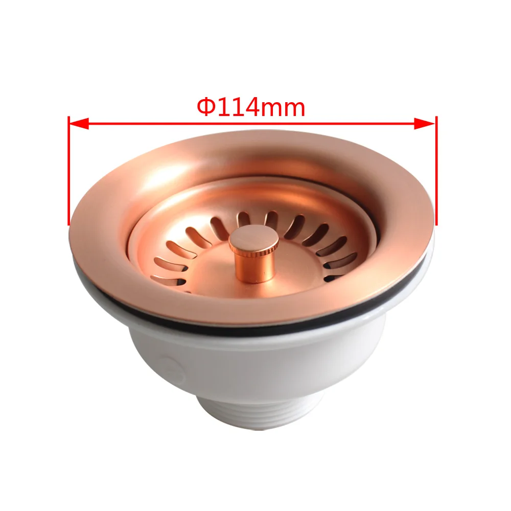 Talea Drainage Waste Kit 114MM(4.5") Sink Strainer,Rose Gold Color Drainer Brushed XK223C043
Talea Drainage Waste Kit 114MM(4.5") Sink Strainer,Rose Gold Color Drainer Brushed XK223C043