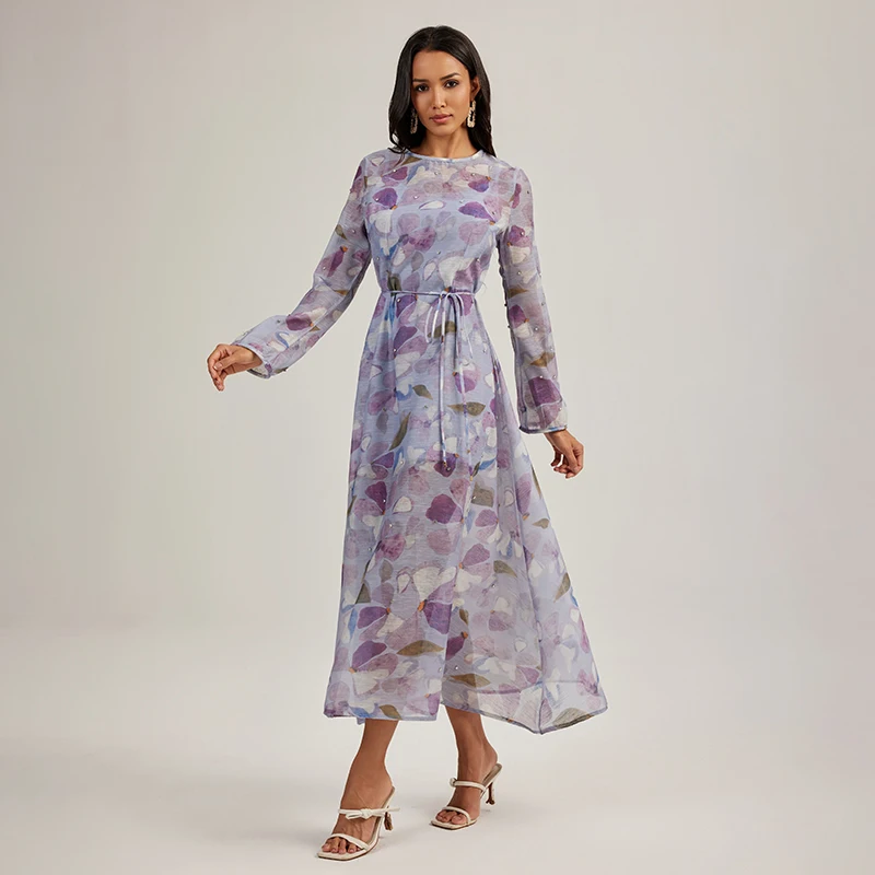 ALPHALMODA 2025, New, palace style,heavy work, beaded, long sleeve, printed, belted, retro dress,
ALPHALMODA 2025, New, palace style,heavy work, beaded, long sleeve, printed, belted, retro dress,