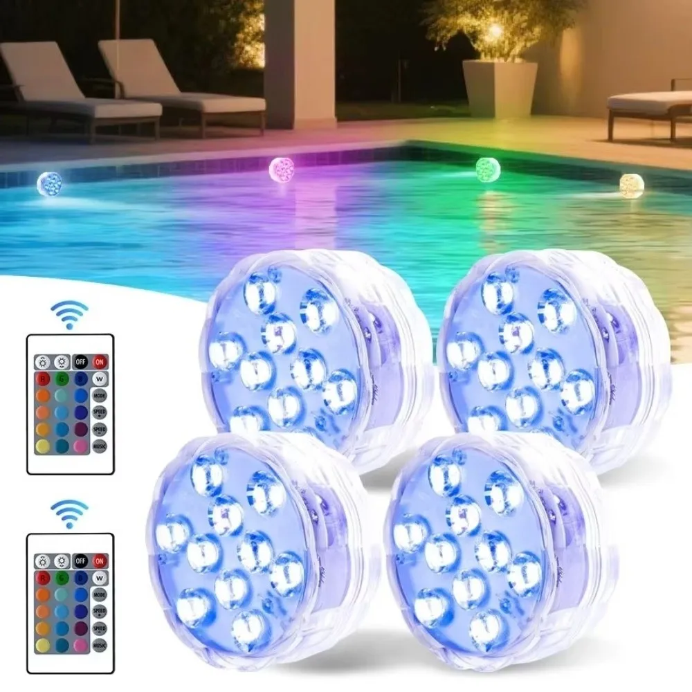 Gifts 10-LED Diving Light Submersible with Remote Underwater Lights Wedding Party Decoration Remote Control Pool Diving Light
Gifts 10-LED Diving Light Submersible with Remote Underwater Lights Wedding Party Decoration Remote Control Pool Diving Light