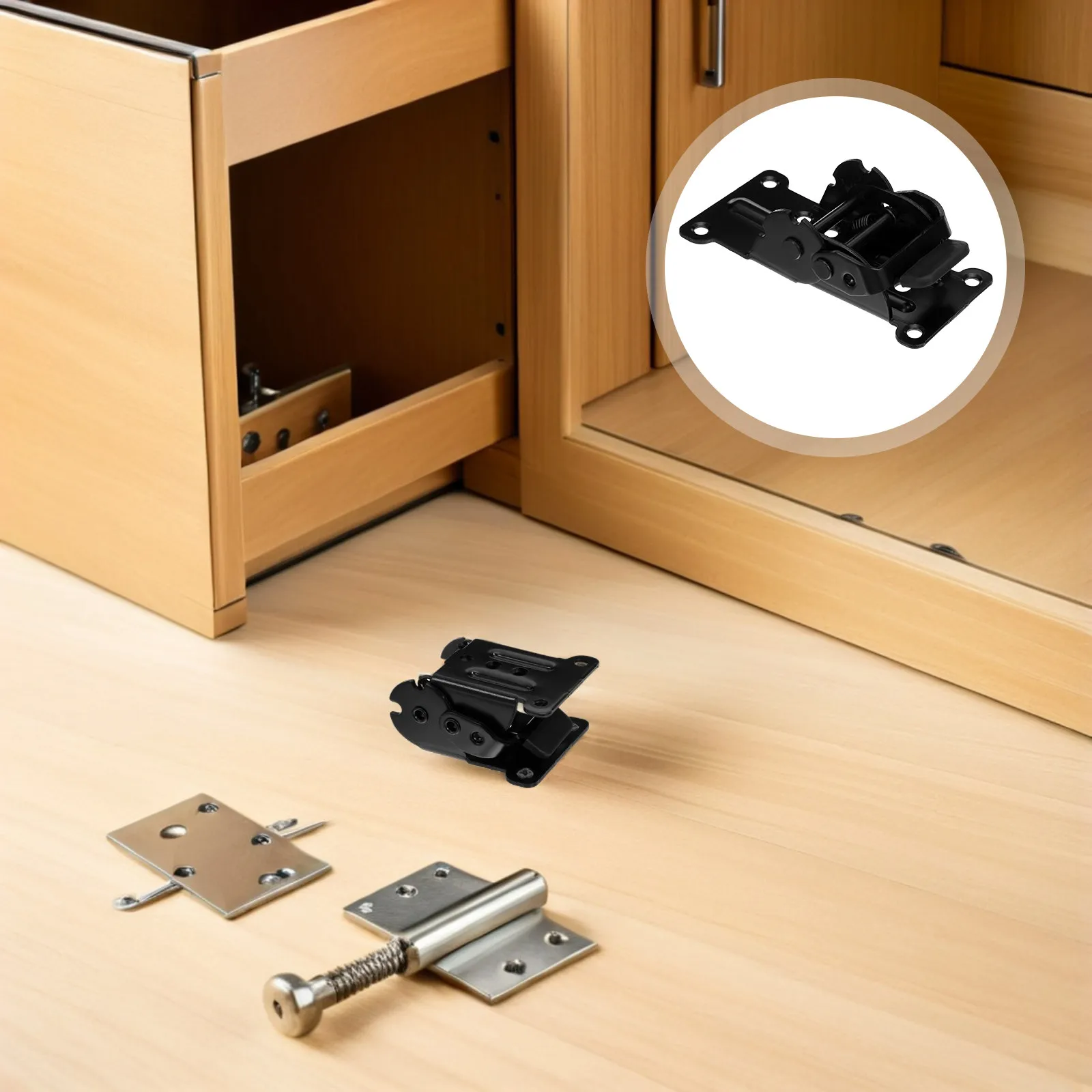 4Pcs Hidden Folding Hinges Heavy Duty 90 Degree Self-Locking Steel Brackets for Space Saving Table Shelf Workbench Furniture
4Pcs Hidden Folding Hinges Heavy Duty 90 Degree Self-Locking Steel Brackets for Space Saving Table Shelf Workbench Furniture