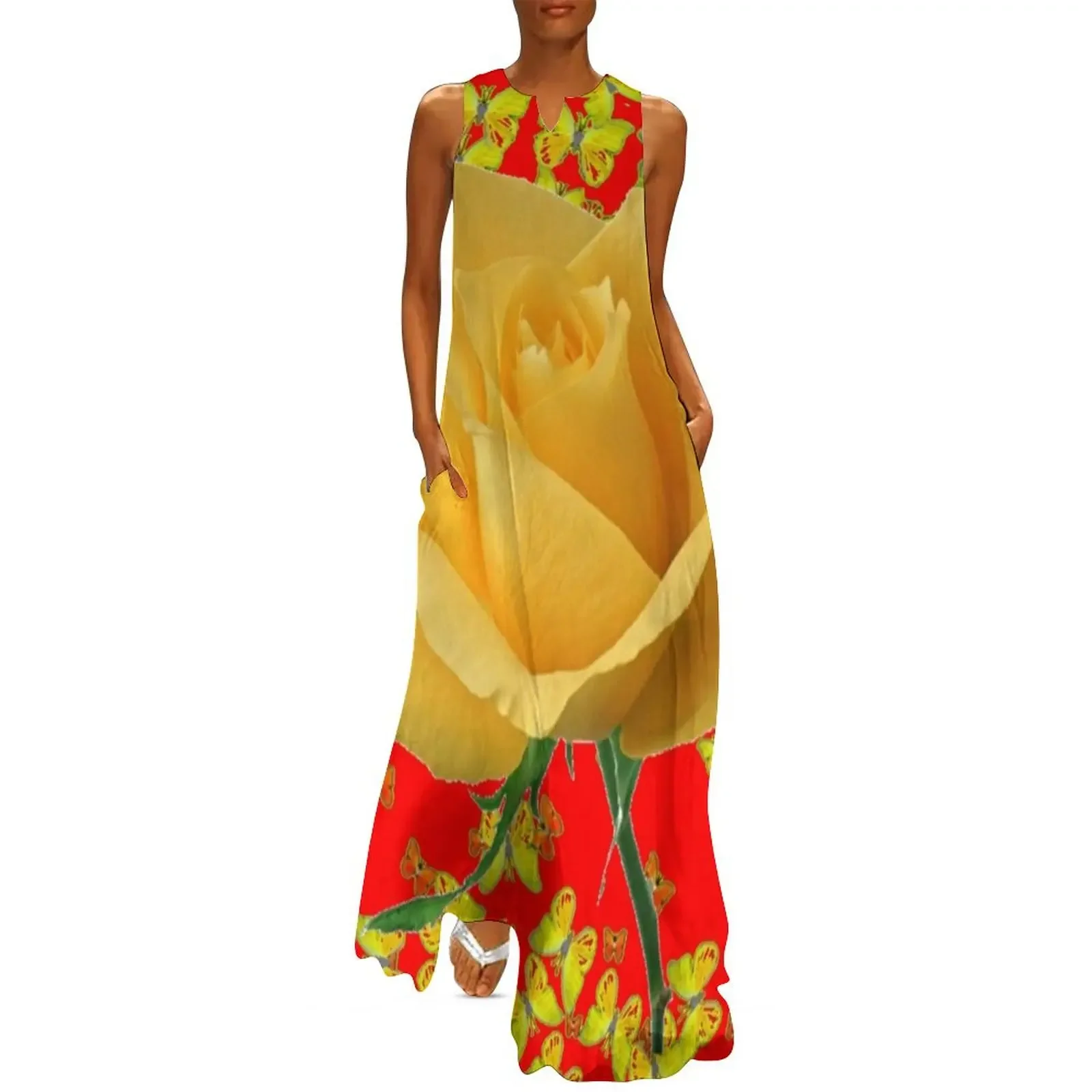 YELLOW GARDEN ROSE, BUTTERFLIES ON RED ART Long Dress dress women summer 2025 Dress vintage bandage luxury dresses
YELLOW GARDEN ROSE, BUTTERFLIES ON RED ART Long Dress dress women summer 2025 Dress vintage bandage luxury dresses