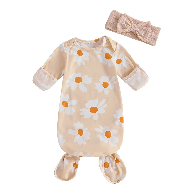 Newborn Baby Girl Sleep Sack Sets Long Sleeve Flower Printed O-Neck Sleeping Pocket Cute Headband Suits
Newborn Baby Girl Sleep Sack Sets Long Sleeve Flower Printed O-Neck Sleeping Pocket Cute Headband Suits