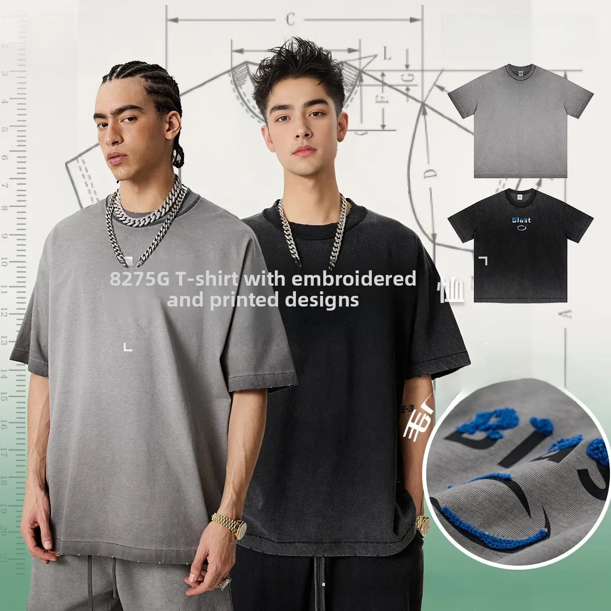 BE Men's Faion Heavyweight Sweatirt Embroidery Print Reverse Bot 3D ort Sve T-irt Cotton Casual Summer Top
BE Men's Faion Heavyweight Sweatirt Embroidery Print Reverse Bot 3D ort Sve T-irt Cotton Casual Summer Top