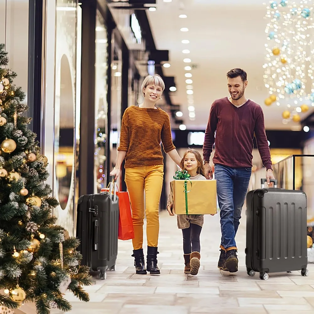 Набор из 3 легких дорожных чемоданов на колесиках с замком TSA и формованными углами, ручная кладь для деловых поездок
Набор из 3 легких дорожных чемоданов на колесиках с замком TSA и формованными углами, ручная кладь для деловых поездок