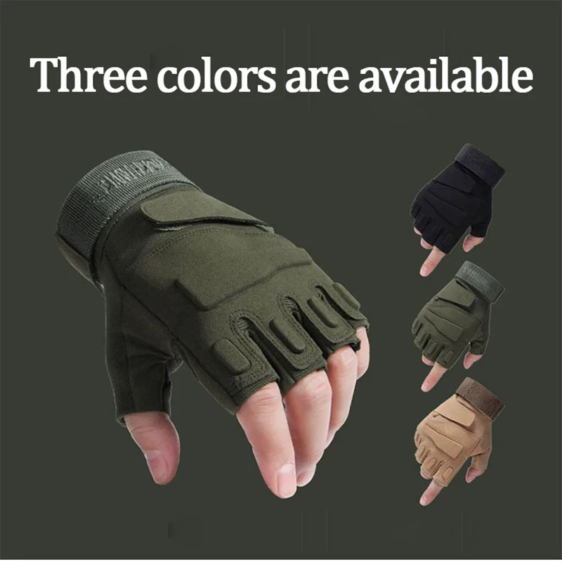 Outdoor tactical sports fitness half-finger gloves, sanda fighting combat anti-slip and wear-resistant protective gloves
Outdoor tactical sports fitness half-finger gloves, sanda fighting combat anti-slip and wear-resistant protective gloves