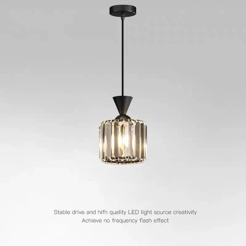 Modern Minimalist Luxury Bedroom Pendant Light Small Chandelier for Bedside Bar Foyer Hallway Single Head Crystal Ceiling Lamp
Modern Minimalist Luxury Bedroom Pendant Light Small Chandelier for Bedside Bar Foyer Hallway Single Head Crystal Ceiling Lamp