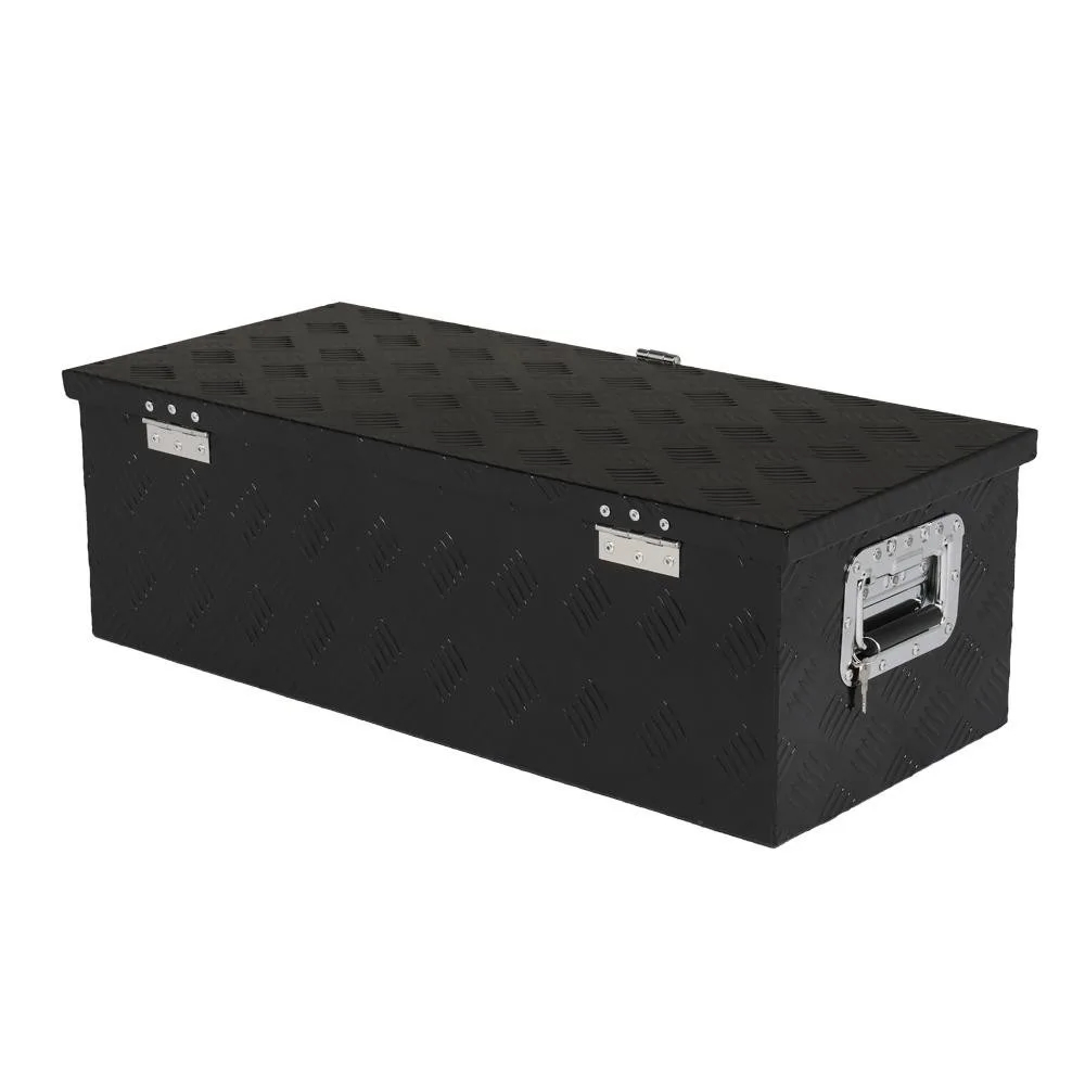 30" Black Aluminum Pickup/RV/Truck Bed Camper Tool Box Trailer Tongue Storage
30" Black Aluminum Pickup/RV/Truck Bed Camper Tool Box Trailer Tongue Storage