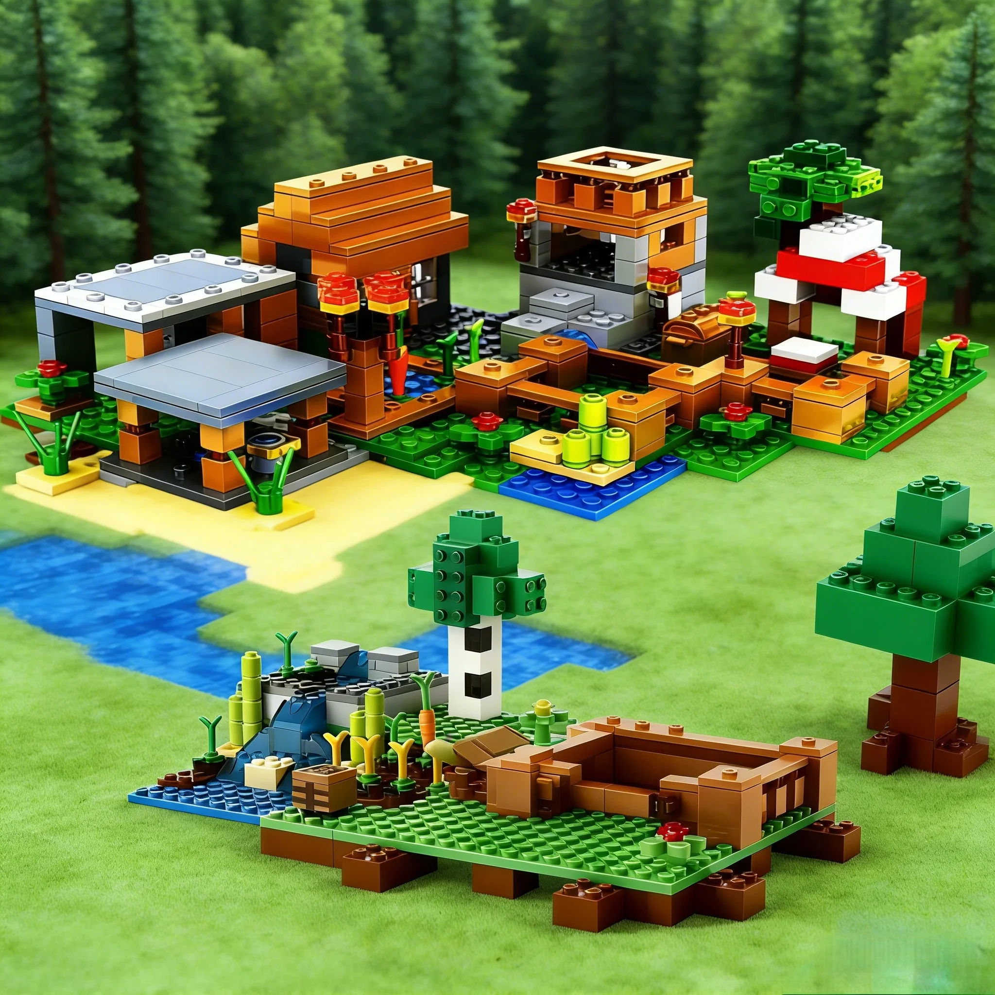 Набор строительных блоков с водопадом для деревенской фермы, 1100 шт. | Домашний декор | Фестивальный подарок на выбор
Набор строительных блоков с водопадом для деревенской фермы, 1100 шт. | Домашний декор | Фестивальный подарок на выбор