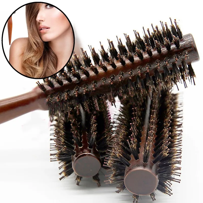 1pcs Anti Static Wood Boar Bristle Hair Round Brush Hairdressing Styling Tools Teasing Brushes Hairs Curly Comb
1pcs Anti Static Wood Boar Bristle Hair Round Brush Hairdressing Styling Tools Teasing Brushes Hairs Curly Comb