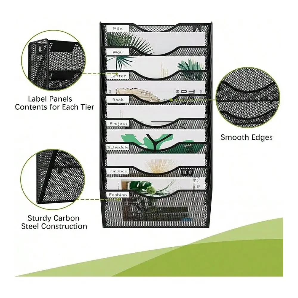 5 Pocket Mesh Hanging Wall File Organizer, Easily File Managment And Classification, Space Saving Wall Mount Filing Holder Offi
5 Pocket Mesh Hanging Wall File Organizer, Easily File Managment And Classification, Space Saving Wall Mount Filing Holder Offi