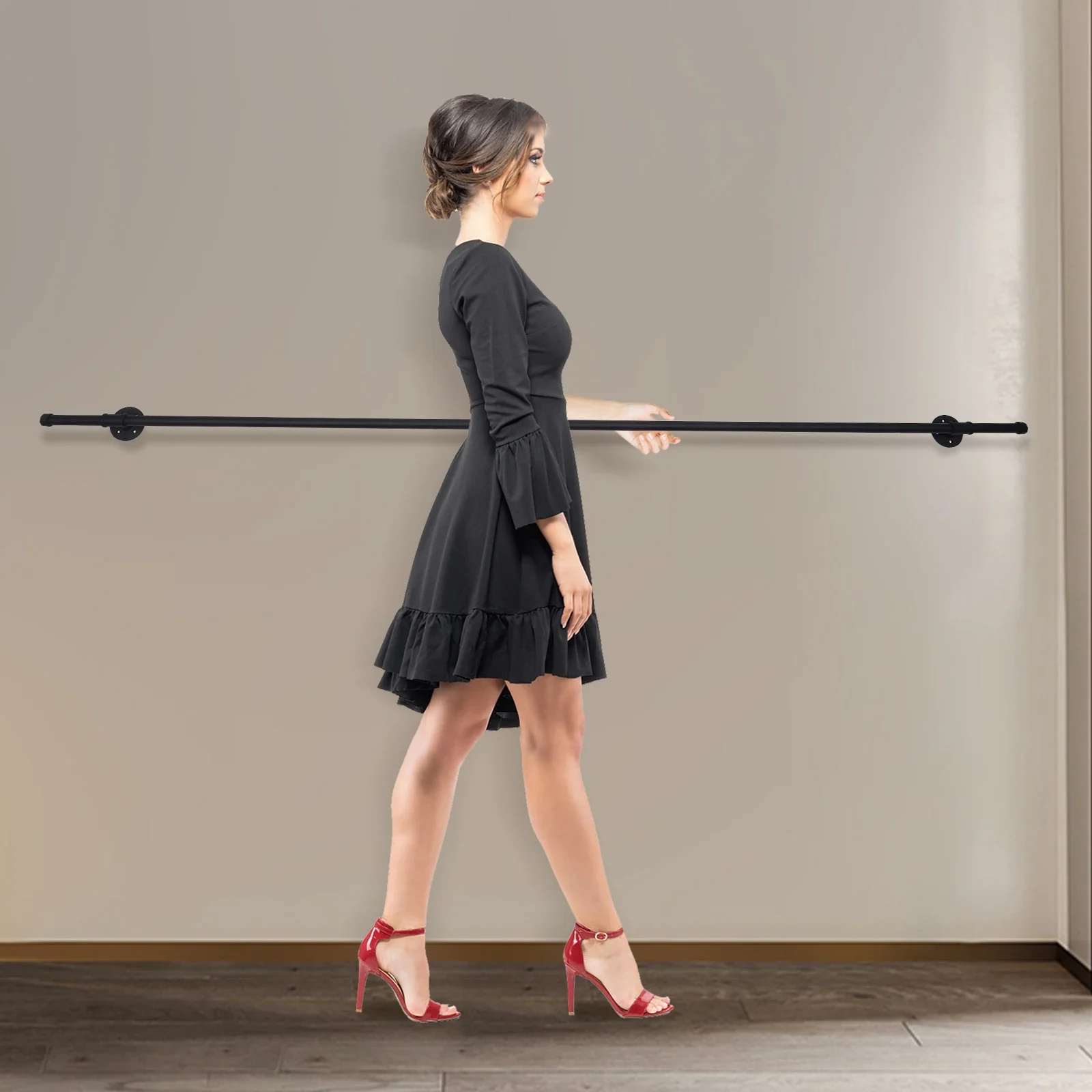 8FT Metal Pipe Stair Handrail, Black Finished Indoor Staircase Guard Rail, Household Step Safety Grab Bar, Rustproof Iron Pipe Balustrade
8FT Metal Pipe Stair Handrail, Black Finished Indoor Staircase Guard Rail, Household Step Safety Grab Bar, Rustproof Iron Pipe Balustrade