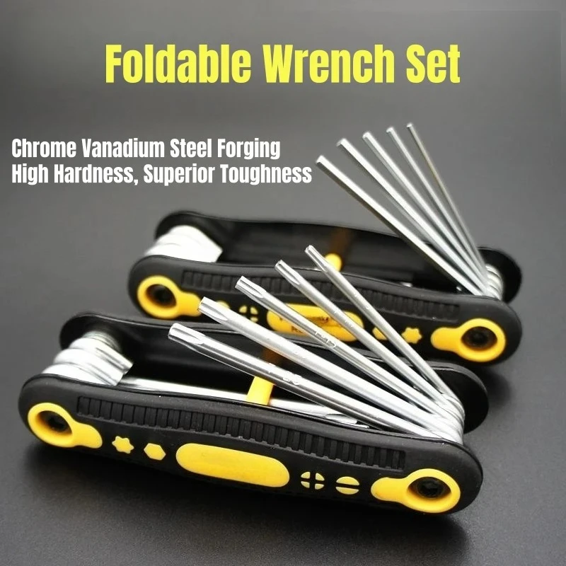 8 portable folding hex wrenches 1.5mm to 8mm bicycle repair manual tools hex wrenches internal hex wrenches metric
8 portable folding hex wrenches 1.5mm to 8mm bicycle repair manual tools hex wrenches internal hex wrenches metric