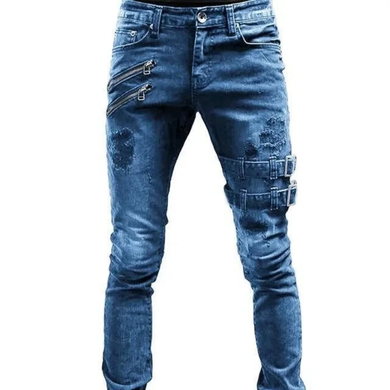 2025 New Men's Jeans Motorcycle Personalized Fashion Stretch Small Leggings Casual Daily Street Style
2025 New Men's Jeans Motorcycle Personalized Fashion Stretch Small Leggings Casual Daily Street Style