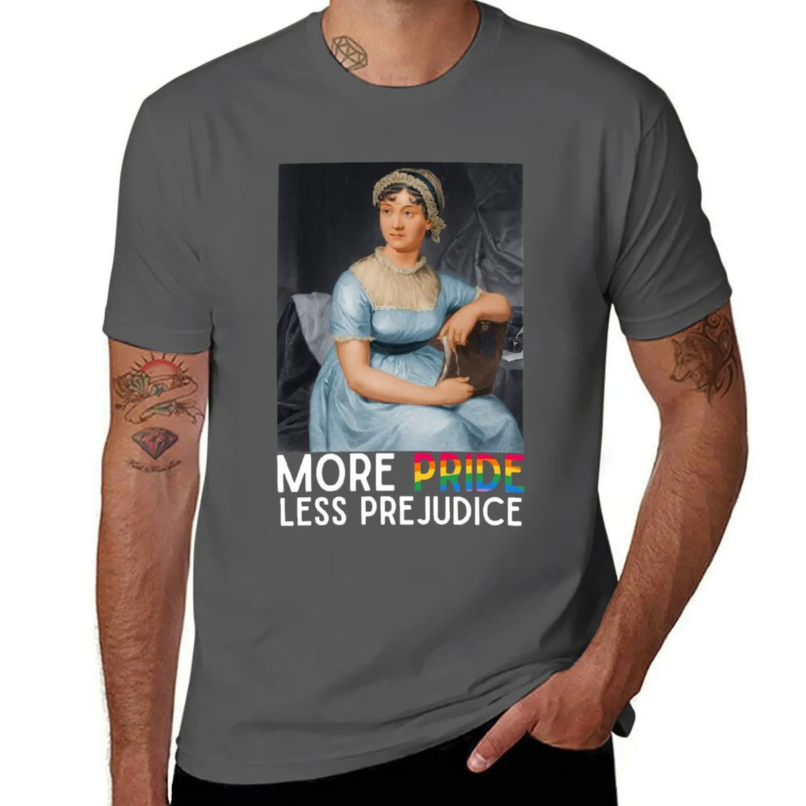 More Pride Less Prejudice Jane Austen novel T-Shirt Casual Soft Cotton Short Sleeve Tee
More Pride Less Prejudice Jane Austen novel T-Shirt Casual Soft Cotton Short Sleeve Tee