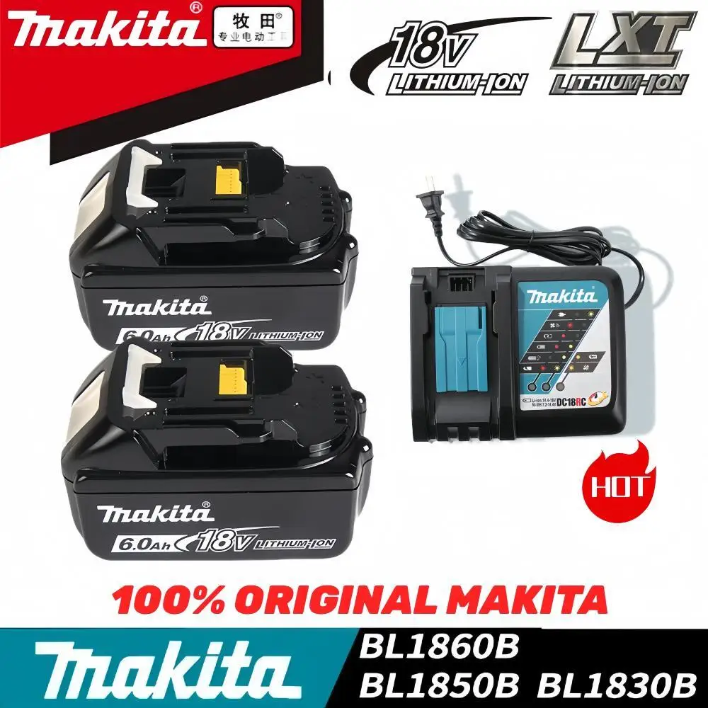 NEW Original Makita 18V 3.0/5.0/6.0Ah Li-Ion Battery For Makita BL1830 BL1815 BL1860 BL1840 Replacement Power Tool Battery
NEW Original Makita 18V 3.0/5.0/6.0Ah Li-Ion Battery For Makita BL1830 BL1815 BL1860 BL1840 Replacement Power Tool Battery