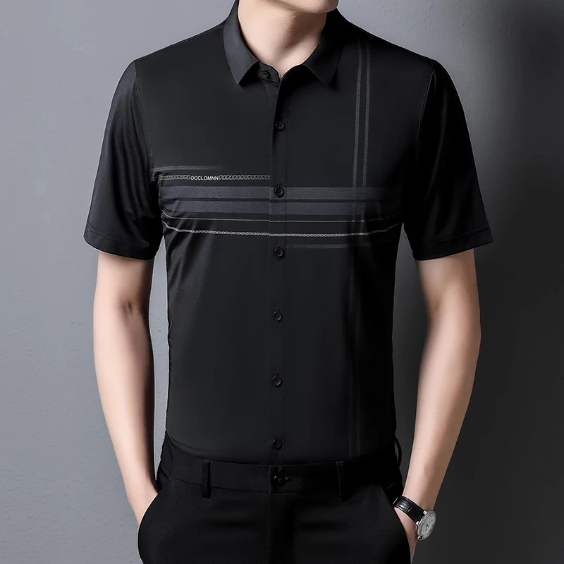 2022 Tuxdeo for Men Shirt Summer 2022 Short Sleeve Thin Turn Collar Anti-wrinkle Business Dress Shirt for Men
2022 Tuxdeo for Men Shirt Summer 2022 Short Sleeve Thin Turn Collar Anti-wrinkle Business Dress Shirt for Men