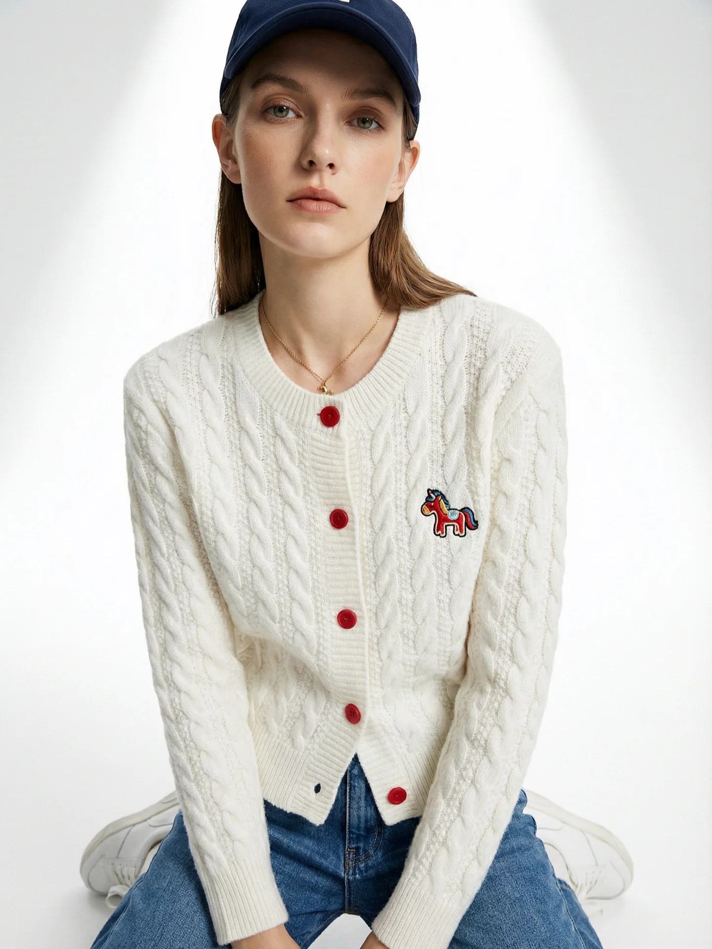 Loose Fit Long Sve Knitted Cardigan ort Sle Women'swear BW Civibe Lazy Year Limited Edition Soft Cotton
Loose Fit Long Sve Knitted Cardigan ort Sle Women'swear BW Civibe Lazy Year Limited Edition Soft Cotton