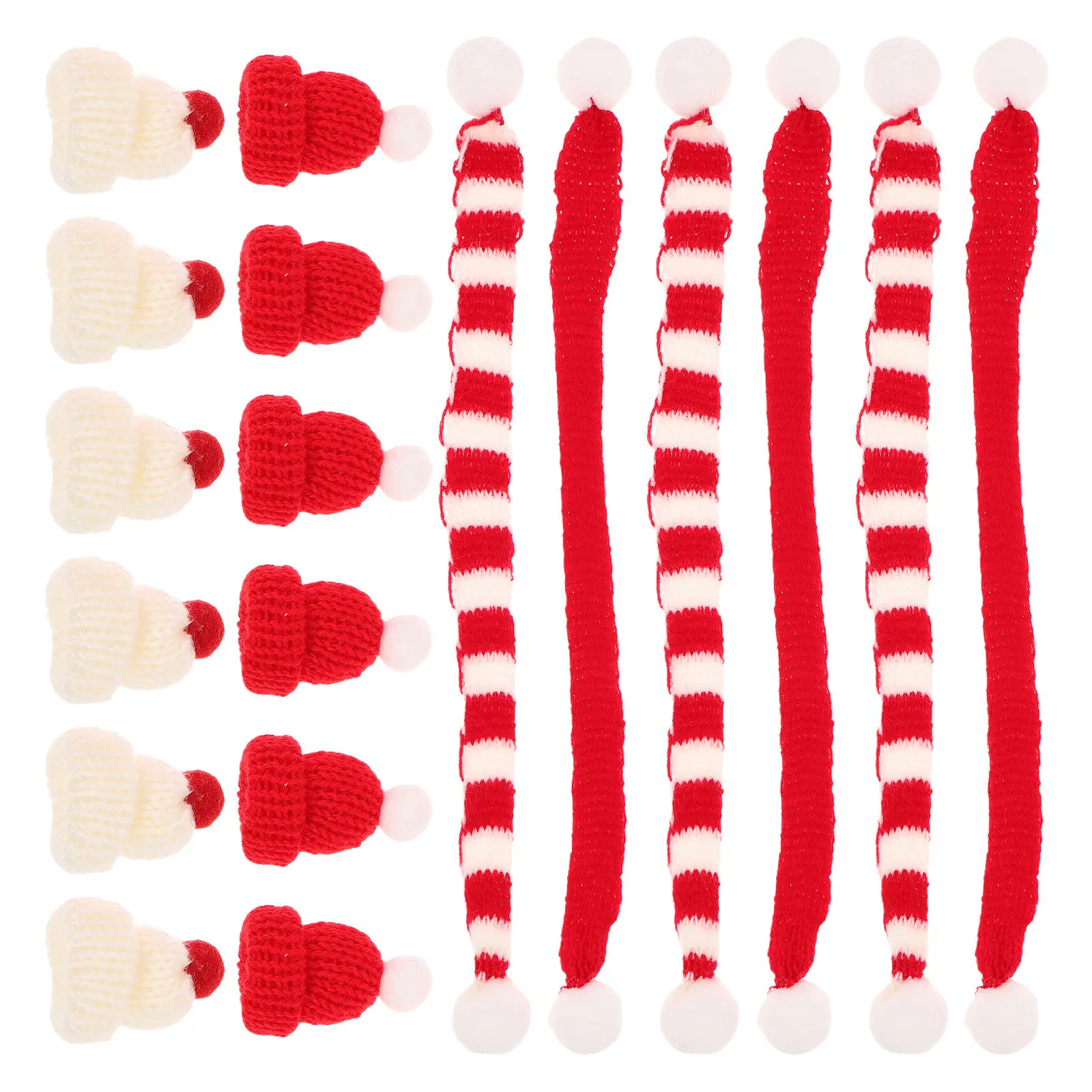 40Pcs Mini Knit Hat Scarf Set Christmas Scarves Soft Knitted Caps Holiday Wine Bottle Topper Mini Winter Accessories Festive
40Pcs Mini Knit Hat Scarf Set Christmas Scarves Soft Knitted Caps Holiday Wine Bottle Topper Mini Winter Accessories Festive