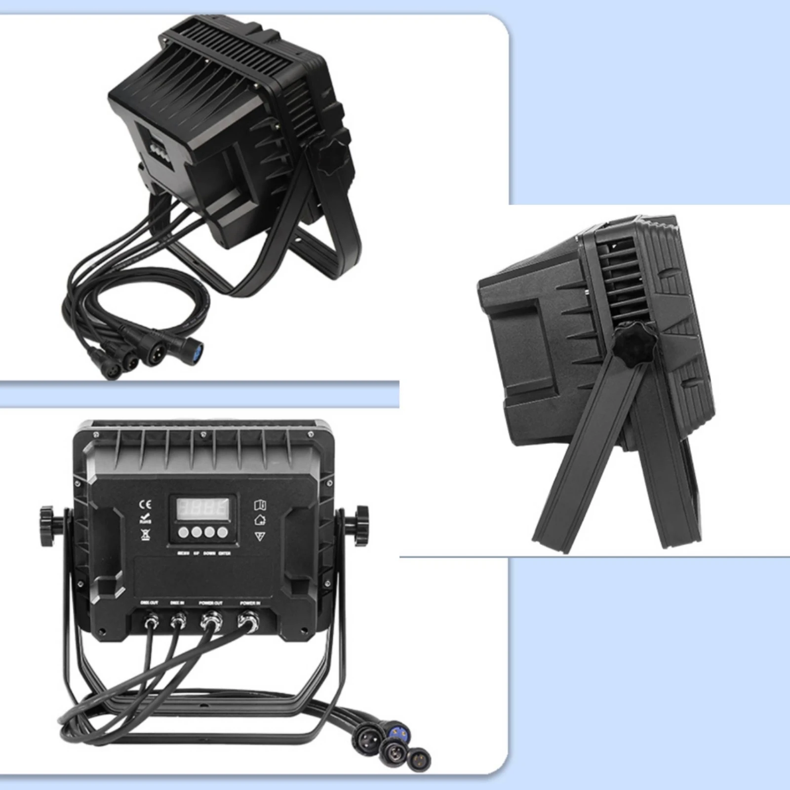 LED Floodlight Die-Cast Aluminum Floodlight with Mounting Bracket Stage Light Adjustable for Professionals, Concerts, Weddings
LED Floodlight Die-Cast Aluminum Floodlight with Mounting Bracket Stage Light Adjustable for Professionals, Concerts, Weddings