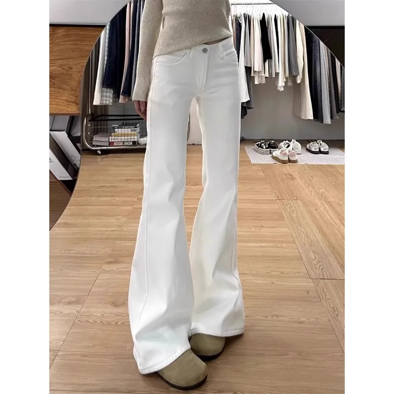 Y2K White Micro Flared Jeans Women American Spring Non Stick Leg Stretch Casual Wide Legs
Y2K White Micro Flared Jeans Women American Spring Non Stick Leg Stretch Casual Wide Legs