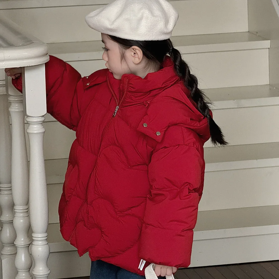 Girls Down Jacket Winter New Childrens Clothes Girl Baby Foreign Style Cute New Year Festive Down Jacket Leisure Simple Daily
Girls Down Jacket Winter New Childrens Clothes Girl Baby Foreign Style Cute New Year Festive Down Jacket Leisure Simple Daily