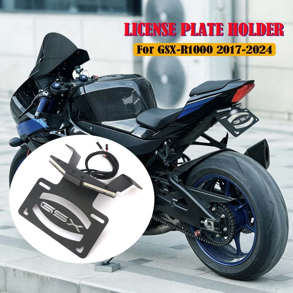 New Motorcycle Accessories Rear Short Tail License Plate Holder Tailstock Bracket Kit For Suzuki GSX-R 1000 GSX-R1000R 2017-2024
New Motorcycle Accessories Rear Short Tail License Plate Holder Tailstock Bracket Kit For Suzuki GSX-R 1000 GSX-R1000R 2017-2024