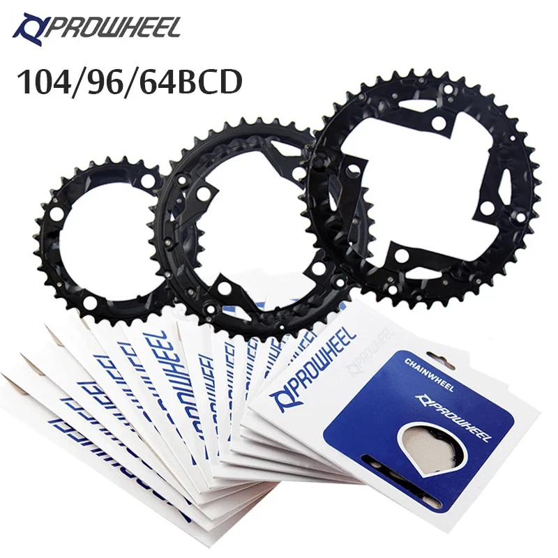 Prowheel 104/64BCD Bicycle Chainring 24T 32T 40T 42T MTB Chain Ring Double Speed 9S 10S Mountain Bike Chainwheel Bike Crown
Prowheel 104/64BCD Bicycle Chainring 24T 32T 40T 42T MTB Chain Ring Double Speed 9S 10S Mountain Bike Chainwheel Bike Crown