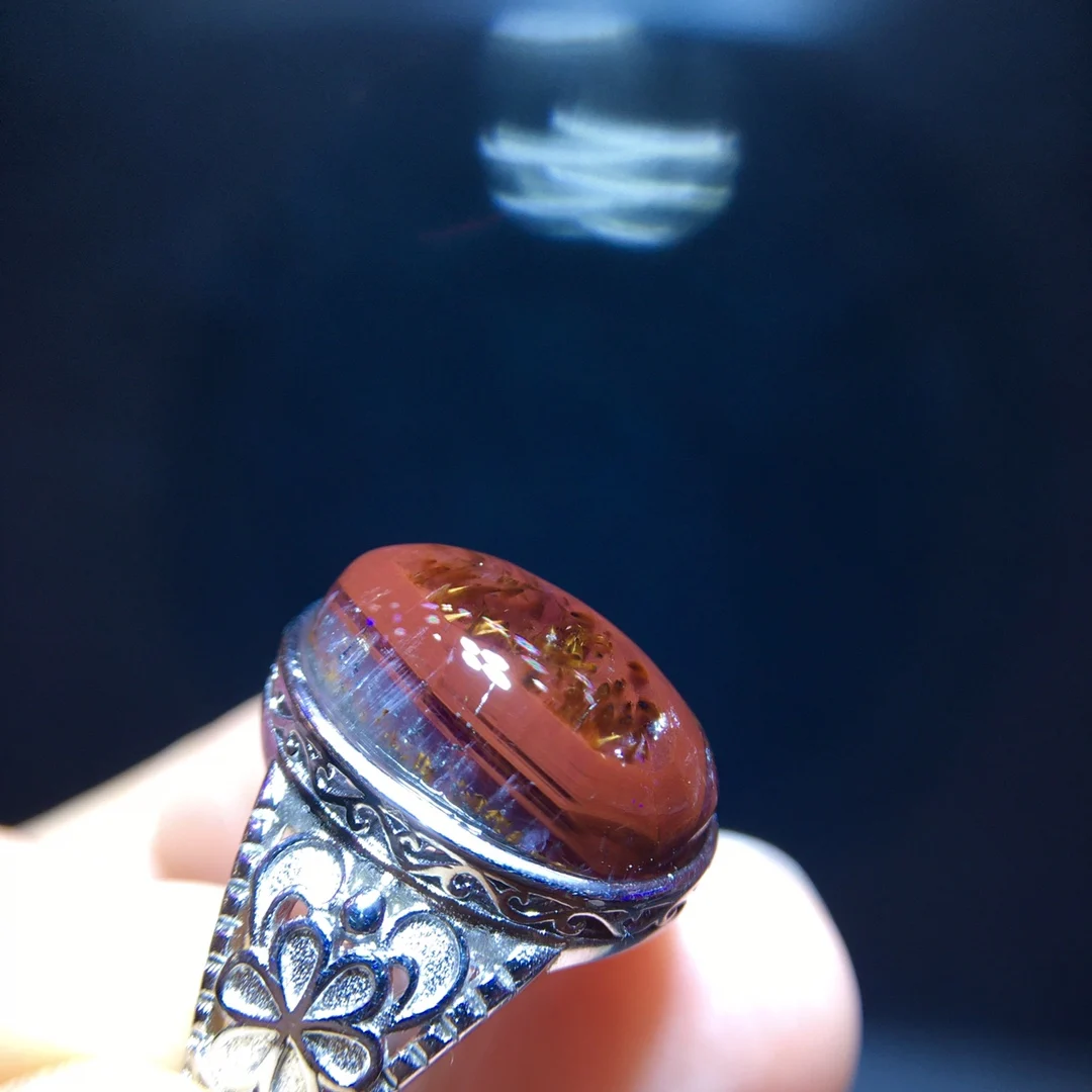 Натуральное фиолетовое кольцо из рутилового калоксенита с регулируемым размером, 14.5/10.3 мм, с эффектом «глаз» (красное), из ауралита-23, целебное, класс ААААА
Натуральное фиолетовое кольцо из рутилового калоксенита с регулируемым размером, 14.5/10.3 мм, с эффектом «глаз» (красное), из ауралита-23, целебное, класс ААААА