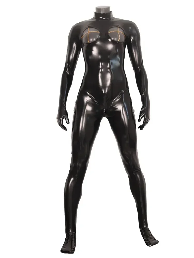 Sexy Women Maid Zentai Faux Latex Leather Hollow Out Breast Jumpsuit Exotic Cosplay Leotard Full Bodysuit Elastic Shaping Tights
Sexy Women Maid Zentai Faux Latex Leather Hollow Out Breast Jumpsuit Exotic Cosplay Leotard Full Bodysuit Elastic Shaping Tights